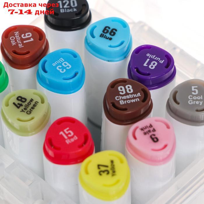 Набор маркеров для скетчинга двусторонние 12 штук/12 цветов - фото 3 - id-p223152532