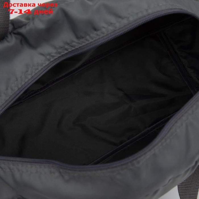 Сумка спортивная, отдел на молнии, наружный карман, цвет серый - фото 3 - id-p223152554