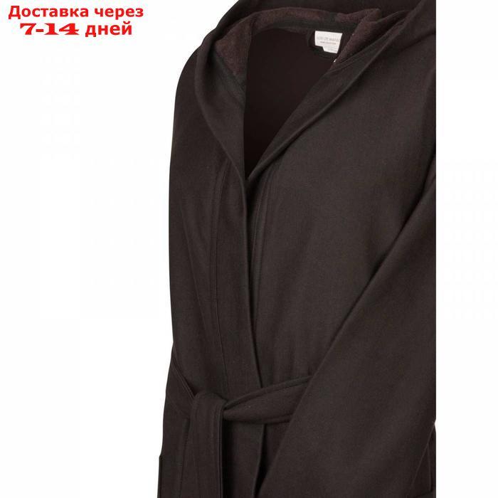Мужской халат с капюшоном "Марвин", размер XL, цвет чёрный - фото 2 - id-p223163047