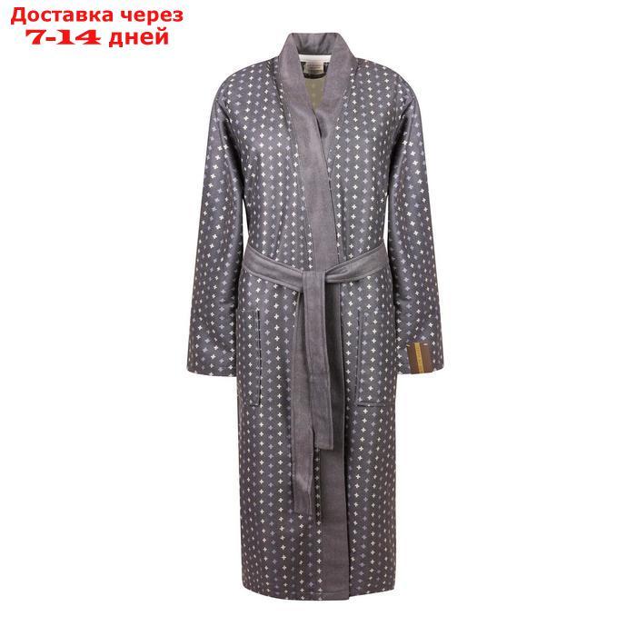 Мужской халат "Бугатти", размер S, цвет серый - фото 1 - id-p223163056