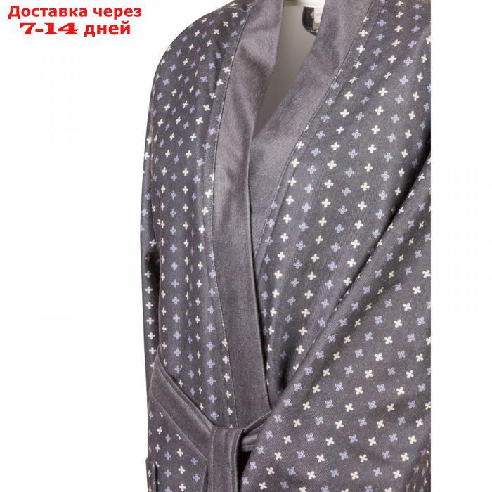 Мужской халат "Бугатти", размер S, цвет серый - фото 2 - id-p223163056
