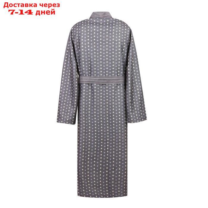 Мужской халат "Бугатти", размер S, цвет серый - фото 4 - id-p223163056