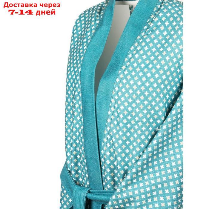 Мужской халат "Бугатти", размер М, цвет зелёный - фото 2 - id-p223163057