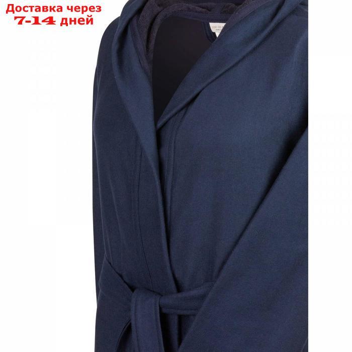 Мужской халат с капюшоном "Марвин", цвет синий М - фото 2 - id-p223163060