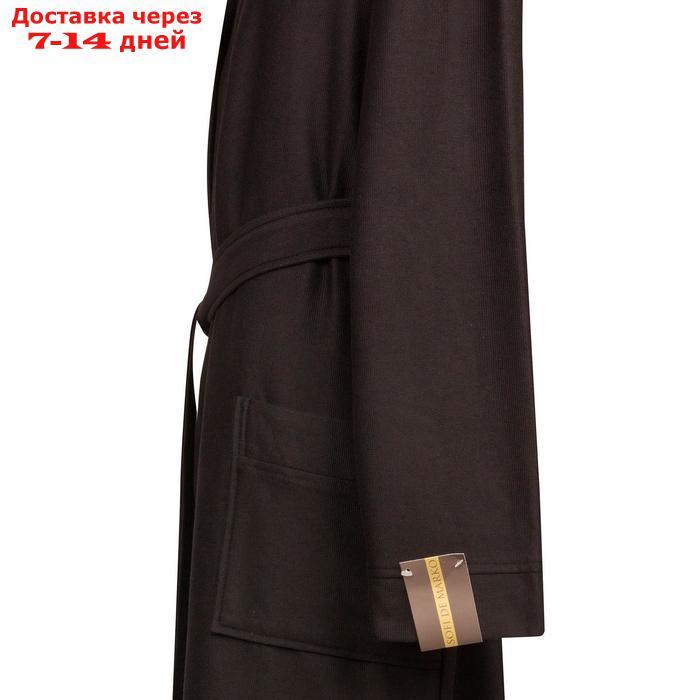 Мужской халат с капюшоном "Марвин", размер L, цвет чёрный - фото 3 - id-p223163091