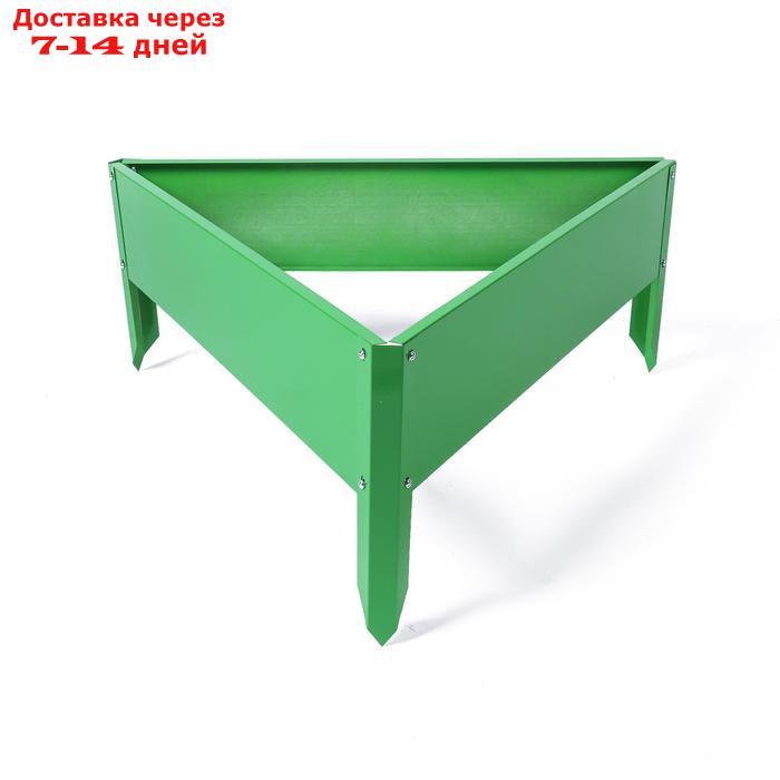 Клумба оцинкованная, 70 × 15 см, ярко зелёная, "Терция", Greengo - фото 8 - id-p222844132