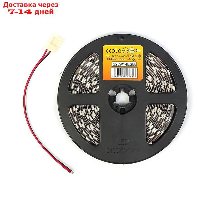 Светодиодная лента Ecola LED strip STD, 10 мм, 12 В, 2800К, 14,4 Вт, 60Led/m, IP20, 5 м - фото 5 - id-p223153794