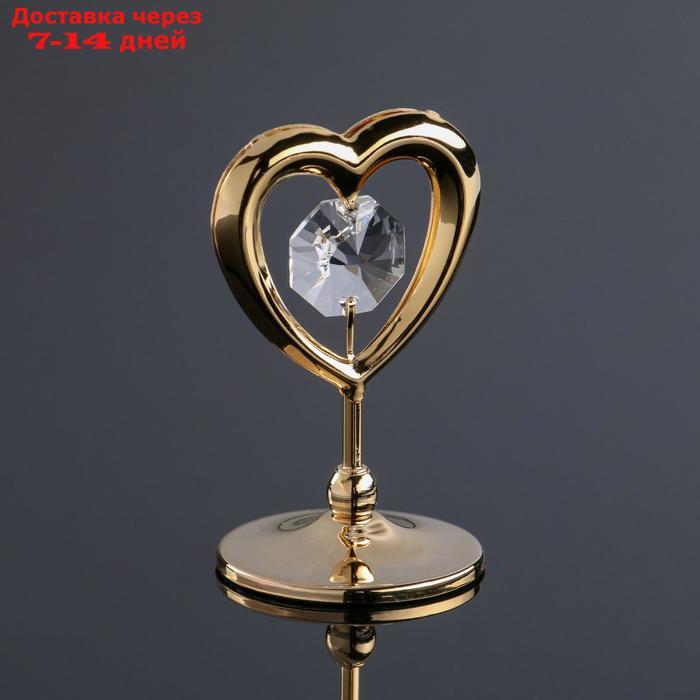 Сувенир "Сердце" мини, с кристаллами Сваровски - фото 2 - id-p222844533