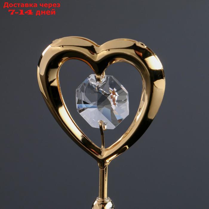 Сувенир "Сердце" мини, с кристаллами Сваровски - фото 4 - id-p222844533