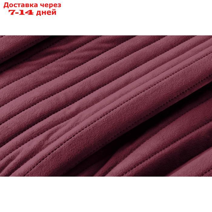 Плед "Либерти", размер 160х220 см, цвет бордовый - фото 2 - id-p223163211