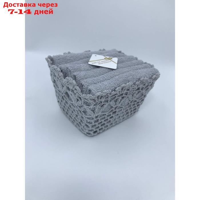 Набор салфеток "Аглая", размер 30х30 см, цвет серый, 6 шт - фото 2 - id-p223165409