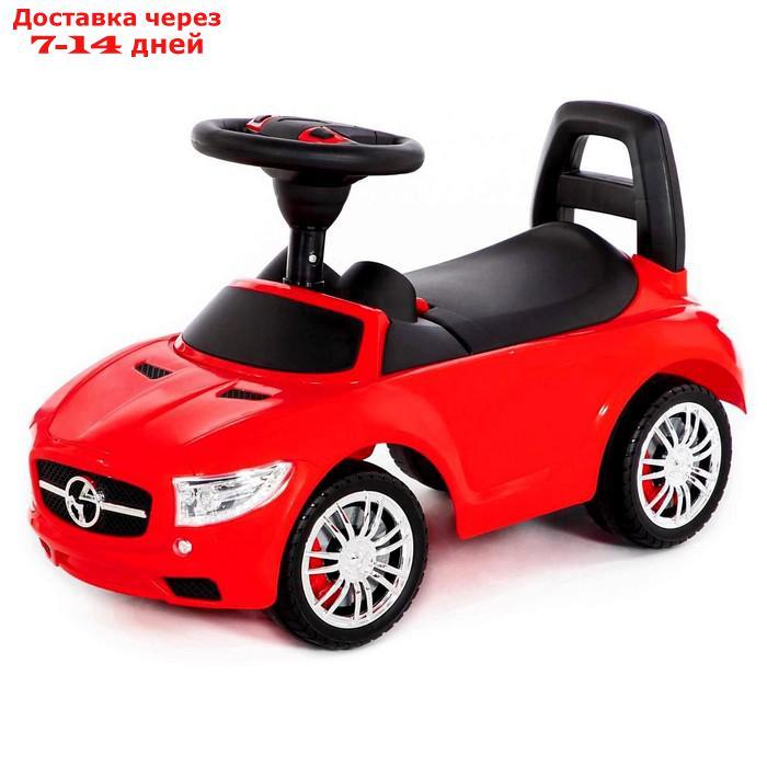 Каталка-автомобиль SuperCar №1 со звуковым сигналом, цвет красный - фото 1 - id-p223151804