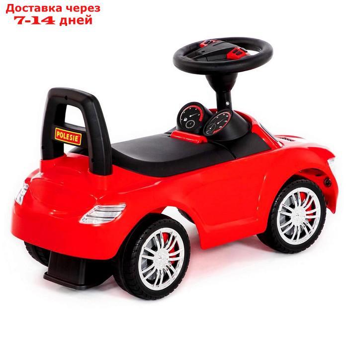 Каталка-автомобиль SuperCar №1 со звуковым сигналом, цвет красный - фото 4 - id-p223151804