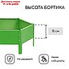 Клумба оцинкованная, d = 60 см, h = 15 см, ярко-зелёная, Greengo, фото 3