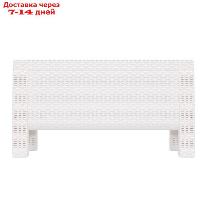 Стол "Ротанг", 76,5х57х42 см, цвет белый - фото 2 - id-p223159276