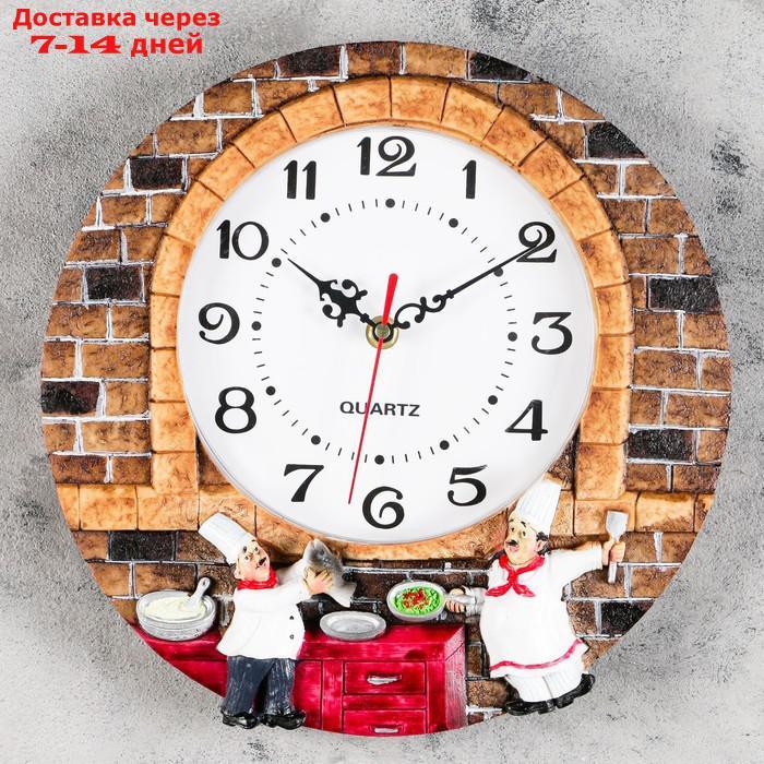 Часы настенные, серия: Кухня, "Стонхем", d=20 см, ручная работа - фото 1 - id-p223151953
