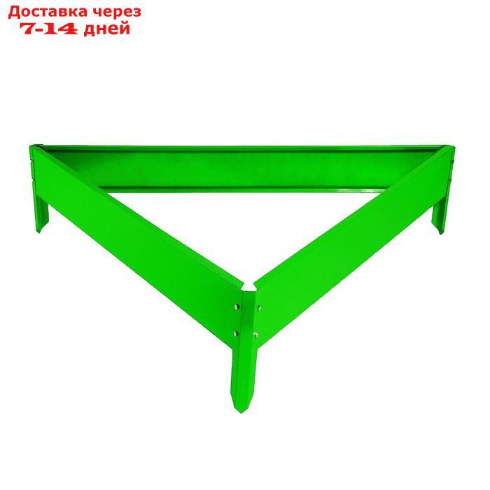 Клумба оцинкованная, 50 × 15 см, ярко-зелёная, "Терция", Greengo - фото 8 - id-p223159288