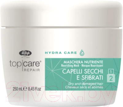 Маска для волос Lisap Top Care Repair Hydra Care Питательная для сухих и повреждённых - фото 1 - id-p223255855