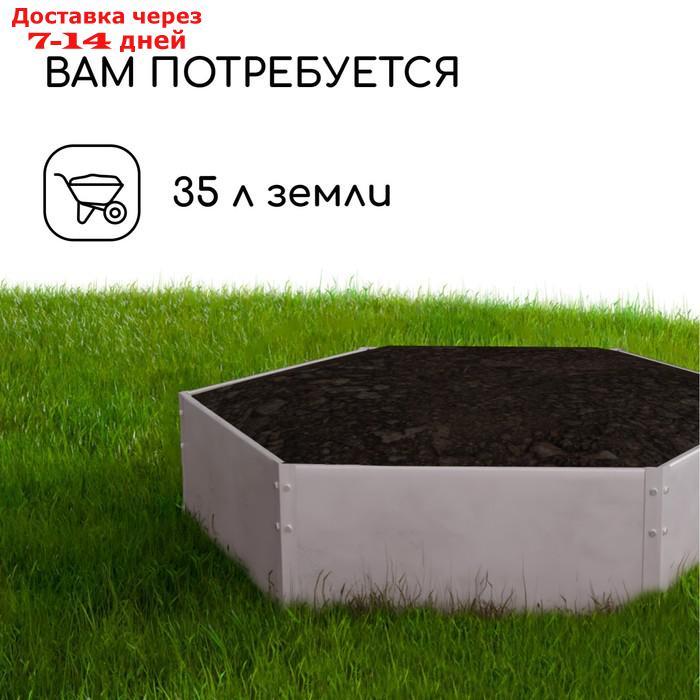 Клумба оцинкованная d=60 см, h=15 см "Greengo" - фото 5 - id-p223164448