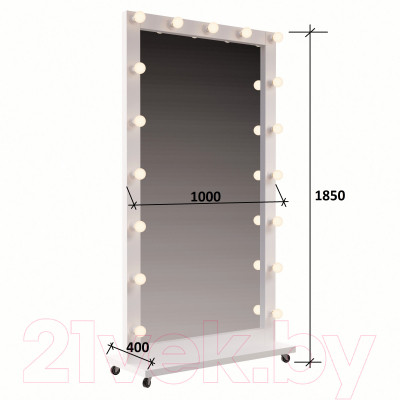 Зеркало Мир Мебели SV-1000R с подсветкой - фото 2 - id-p223257972