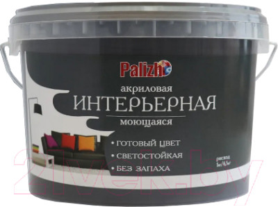 Краска Palizh Акриловая интерьерная моющаяся - фото 1 - id-p223252659