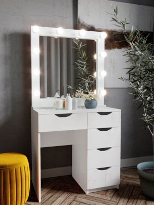 Туалетный столик с зеркалом Мир Мебели SV-25 с подсветкой - фото 2 - id-p223254614