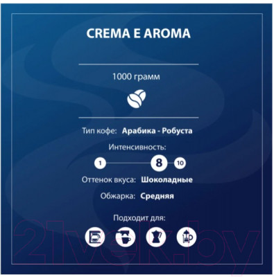 Кофе в зернах Lavazza Crema e Aroma - фото 2 - id-p223258009