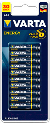Комплект батареек Varta Energy LR03 AAA - фото 1 - id-p223261826