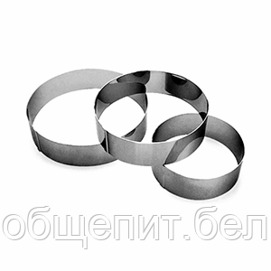 Кольцо кондитерское сталь нерж.; D=240,H=60мм; металлич. - фото 1 - id-p32235277
