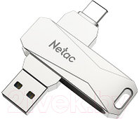 Usb flash накопитель Netac U782C Dual Flash Drive USB3.0 +Type-C 128GB(NT03U782C-128G-30PN)