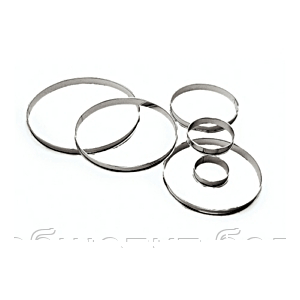 Кольцо кондитерское сталь нерж.; D=300,H=20мм; металлич. - фото 1 - id-p32235286