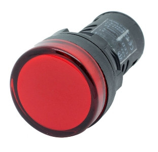 Лампа AD22DS (LED) красный 220В АС - фото 1 - id-p32235739
