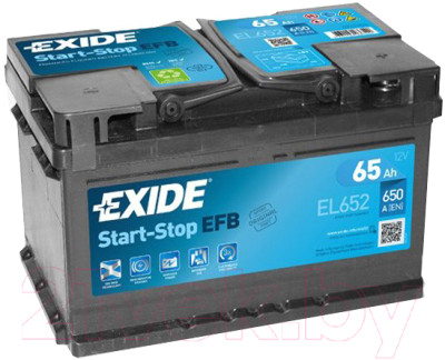 Автомобильный аккумулятор Exide EFB EL652 - фото 1 - id-p223264068