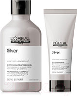 Набор косметики для волос L'Oreal Professionnel Silver Шампунь 300мл+Тонирующий кондиционер 200мл