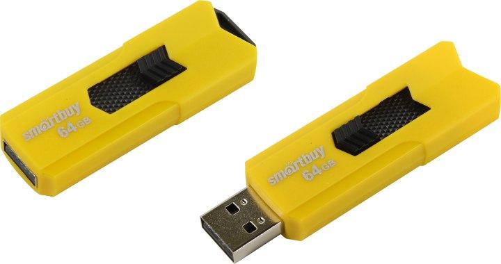 Накопитель SmartBuy SB64GBST-Y USB2.0 Flash Drive 64Gb (RTL) - фото 1 - id-p223270075