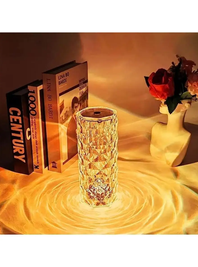 Настольная USB лампа - ночник Rose Diamond table lamp (16 цветов, пульт ДУ) - фото 7 - id-p223271831
