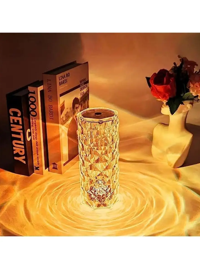 Настольная USB лампа - ночник Rose Diamond table lamp (16 цветов, пульт ДУ) - фото 7 - id-p223271835