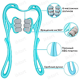 Ручной универсальный массажер/Роликовый массажер для рук, шеи и ног, снимает стресс, улучшает кровообращение, фото 4