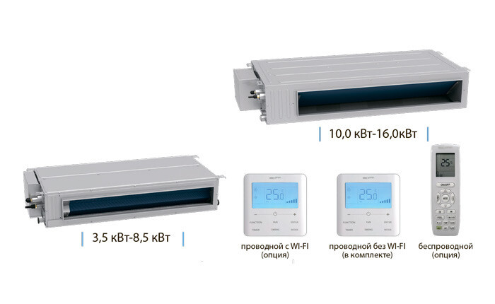 Канальная сплит-система Aeronik Dynamic Invertor ASI-AFH50RS1/B-S INV ASO-AGUHN50R1/INV