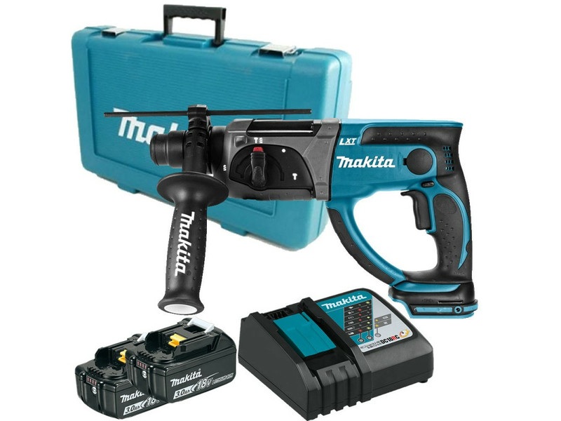 Перфоратор аккумуляторный Makita DHR202RFE (1.9 Дж, 2 АКБ 3 Ач, кейс)