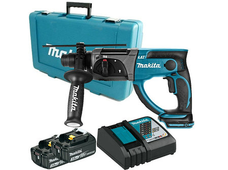 Перфоратор аккумуляторный Makita DHR202RFE (1.9 Дж, 2 АКБ 3 Ач, кейс), фото 2