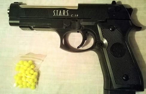 Пистолет игрушечный пневматический металлический Airsoft Gun С.19 - фото 3 - id-p32237545