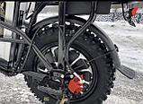 Электровелосипед MONSTER снег, фото 7