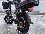 Электровелосипед MONSTER снег, фото 2