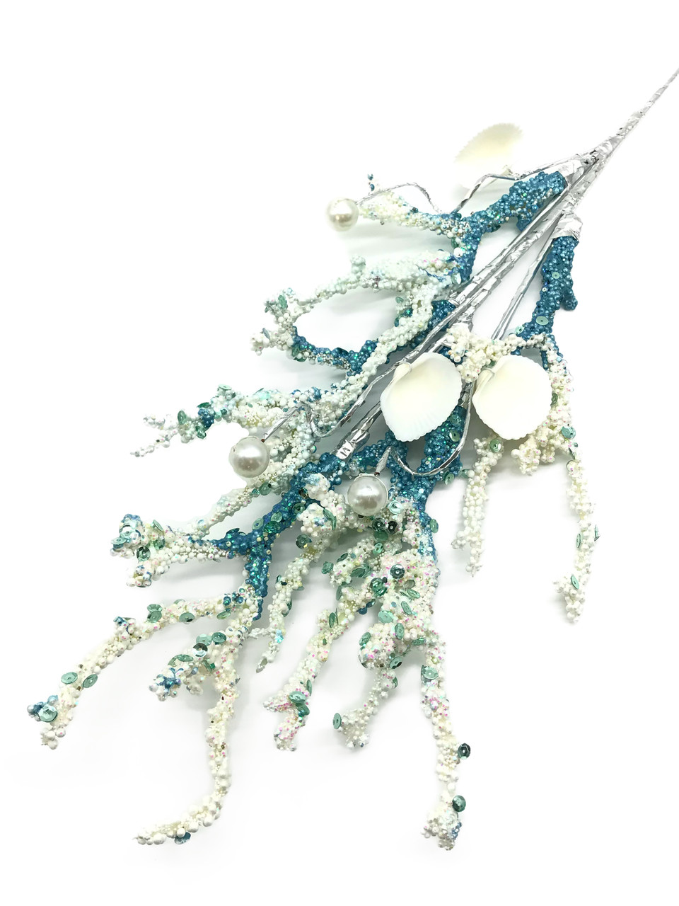 Декоративная ветка с ракушками «Эгейское море», 70 см (23-13) - фото 1 - id-p223276315