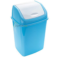 Контейнер для мусора 1,5 л Ромашка (голубой)