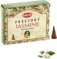 Благовония конус Hem Драгоценный Жасмин (Precious Jasmine), 10 конусов