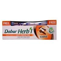 Dabur HERBL Зубная паста - гвоздика с зубной щеткой 150гр.