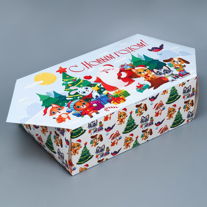 Сборная коробка‒конфета «Новый год» 14×22×8 см 7827778