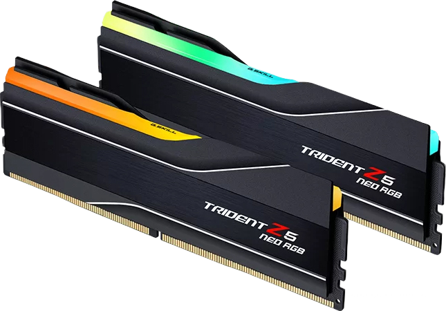 Оперативная память DDR5 32Gb KiTof2 PC-44800 5600MHz G.Skill Trident Z5 NEO RGB (F5-5600J2834F16GX2-TZ5NR) for - фото 1 - id-p223277923